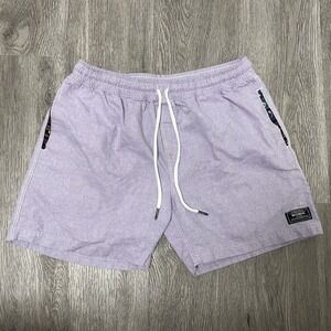 Wowie Shorts Men's Large Purple Nomad Drawstring Aztec Pockets Unlined Beach